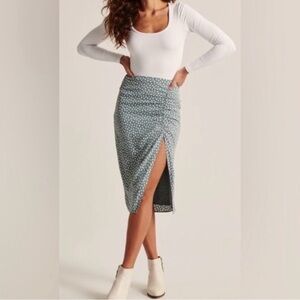 A&F slit midi skirt